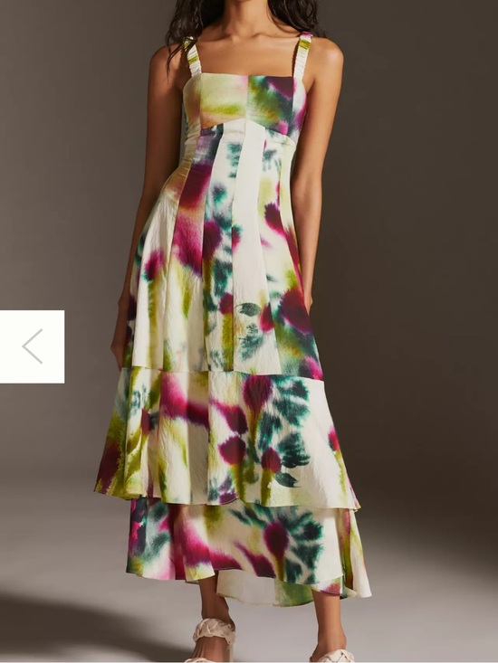 Anthropologie Dresses & Skirts - Anthropologie Tiered Maxi sleeveless retro pop Dress event cocktail formal